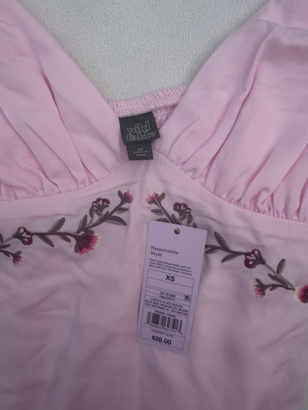 wild fable Light Pink Floral Slip Dress - Picture 6 of 12